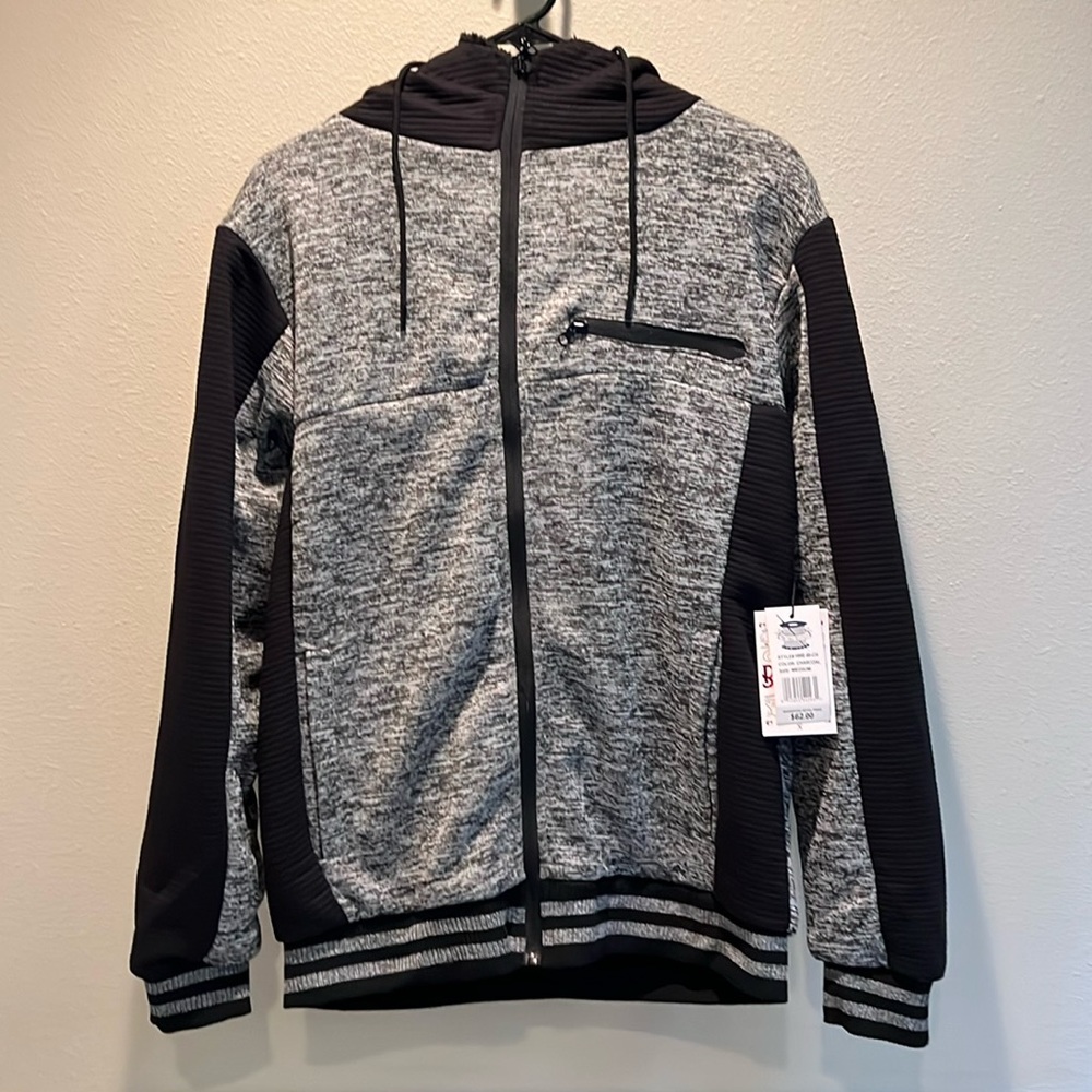 Retro Stitch New York Zip Up Hooded Sweatshirt